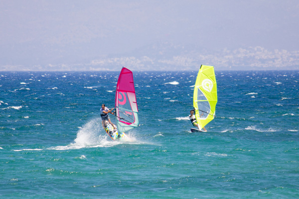 Action on the water - Marmari Windsurfing Center